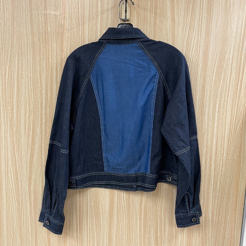 Cabi blue denim color block jacket - Picture 3 of 7